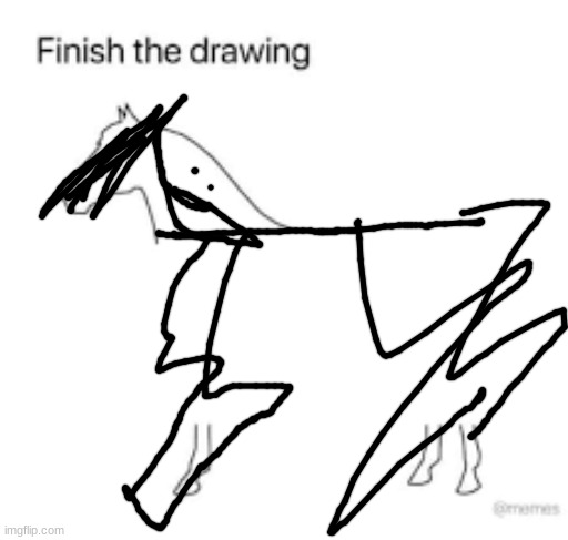 Finish the drawing | image tagged in finish the drawing | made w/ Imgflip meme maker