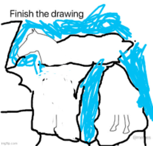 oops i accidentally drew the great lakes instead | image tagged in finish the drawing | made w/ Imgflip meme maker