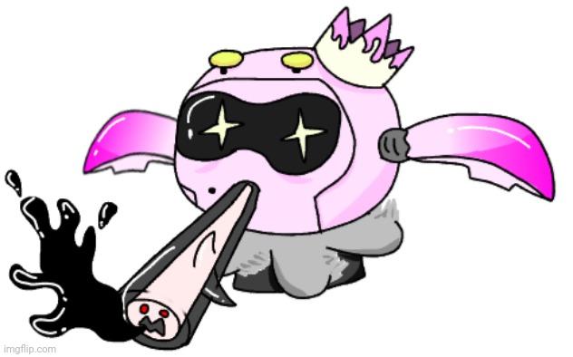 My art :3 | image tagged in side order pearl drone smokes a fat blunt | made w/ Imgflip meme maker