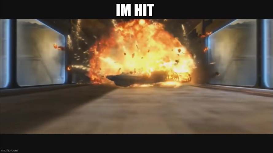 fighter crash | IM HIT | image tagged in fighter crash | made w/ Imgflip meme maker