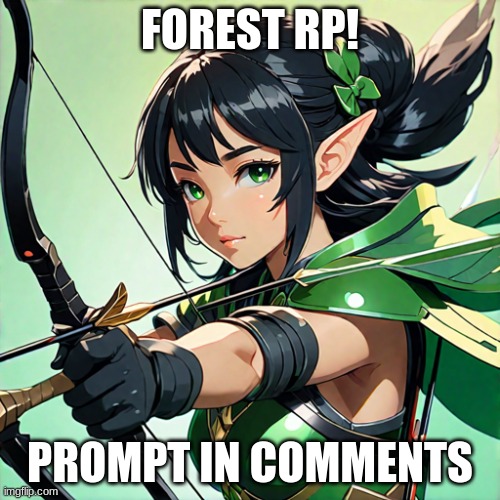 Tessie the elf :> | FOREST RP! PROMPT IN COMMENTS | made w/ Imgflip meme maker