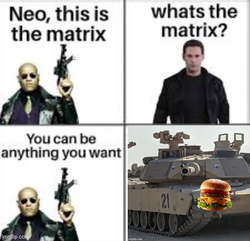 Neo this is the matrix | image tagged in neo this is the matrix,tank,operator bravo | made w/ Imgflip meme maker