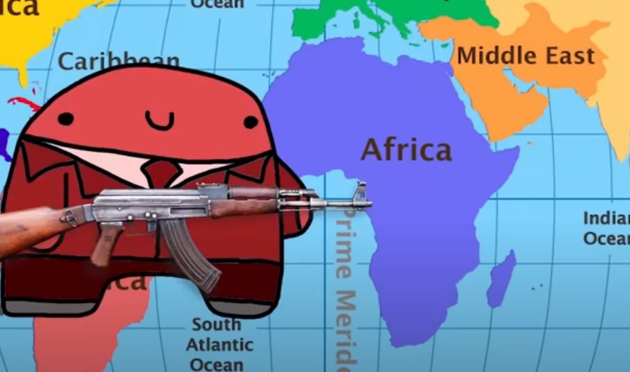 High Quality Reddons robing Africa Blank Meme Template