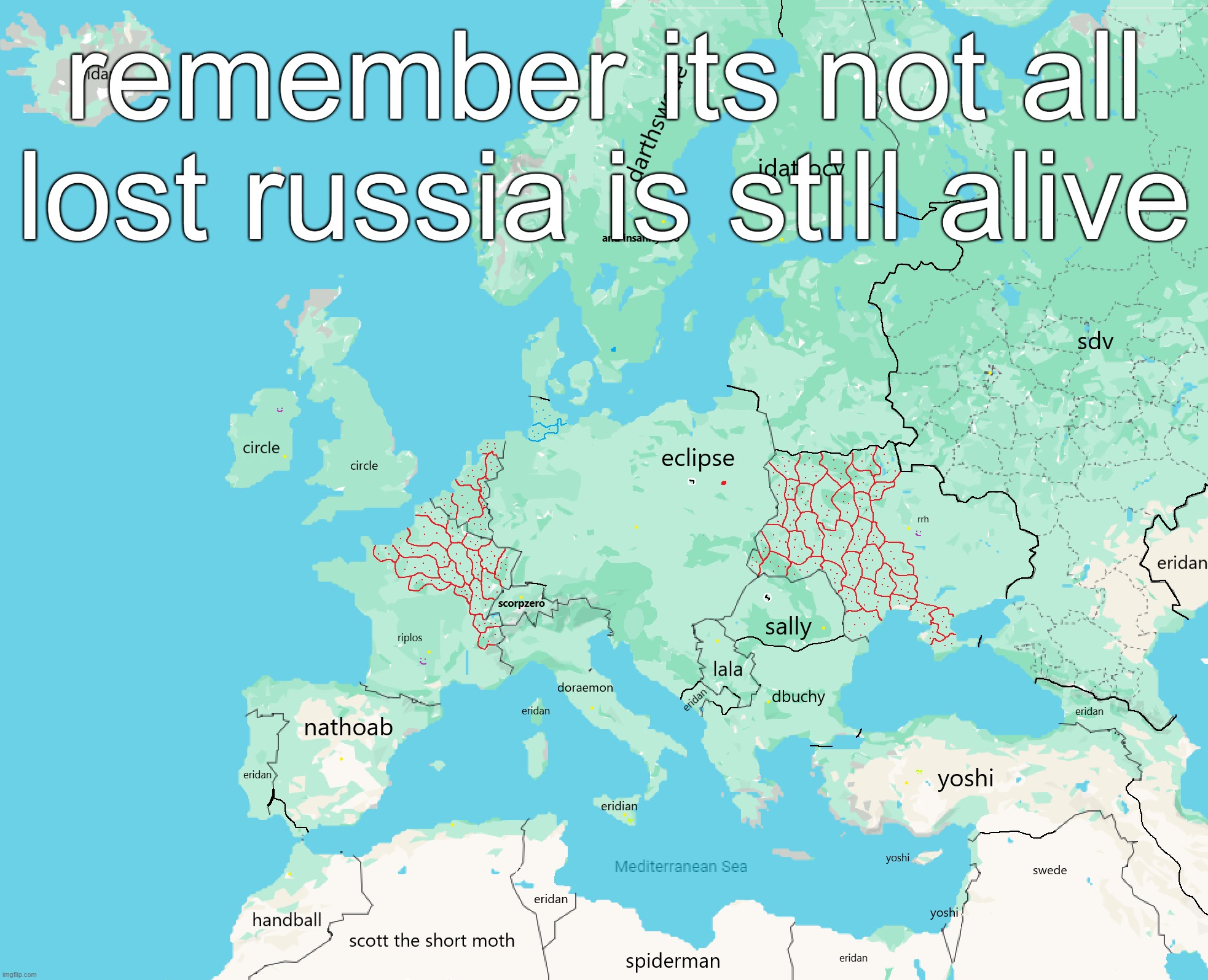 also eridan being silly | remember its not all lost russia is still alive | made w/ Imgflip meme maker