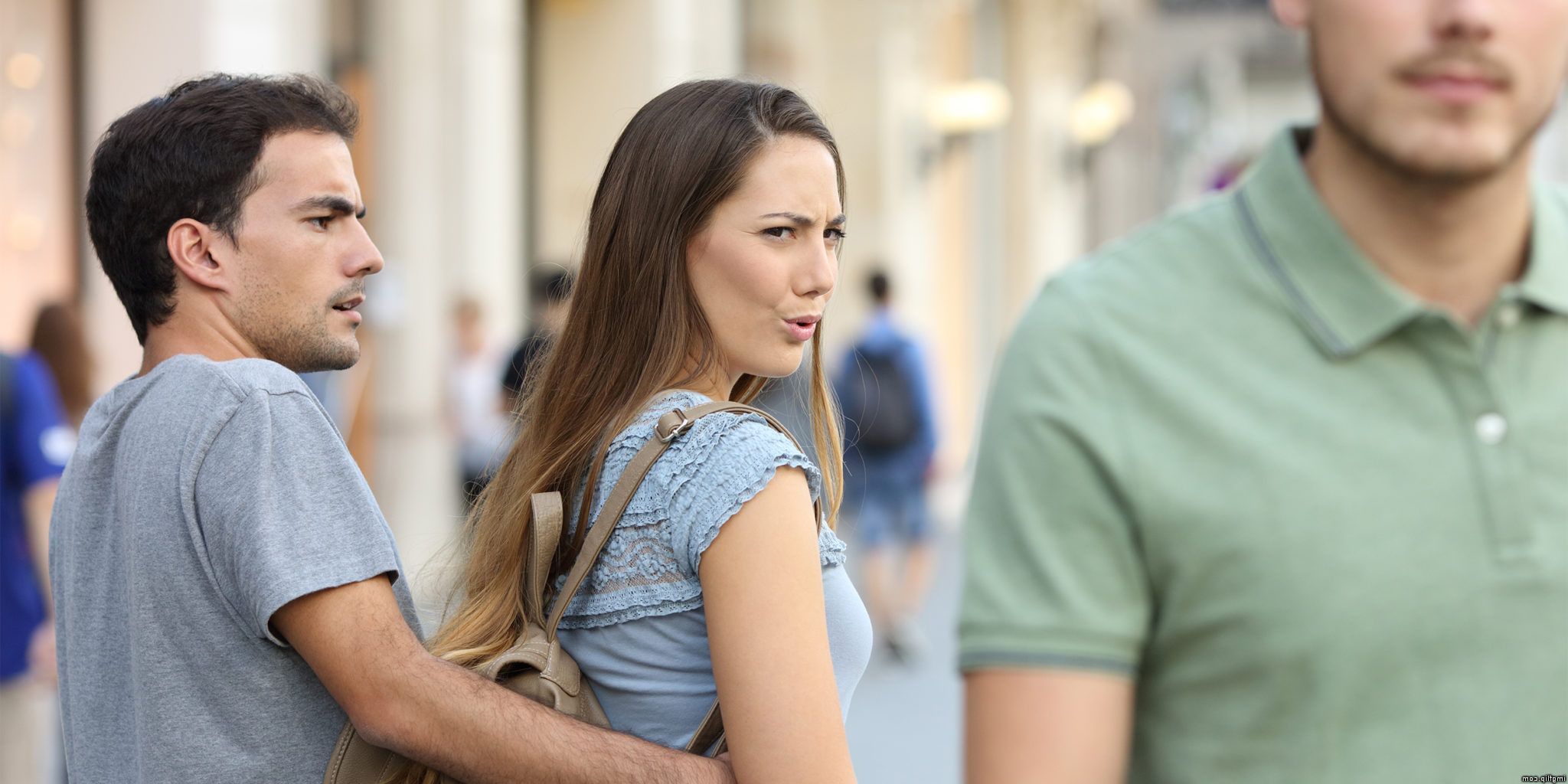 High Quality distracted girlfriend Blank Meme Template