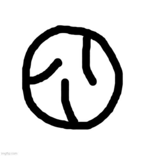 Stupid symbol I made back in 2018. It's so esoteric I never came up with a definition for it. | made w/ Imgflip meme maker
