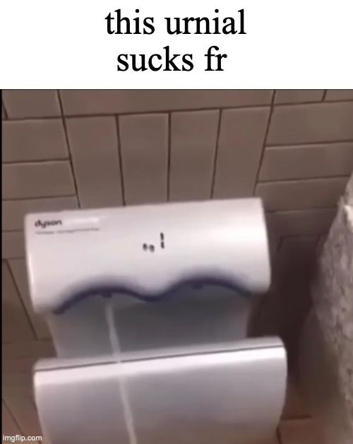 Piss | this urnial sucks fr | image tagged in piss | made w/ Imgflip meme maker