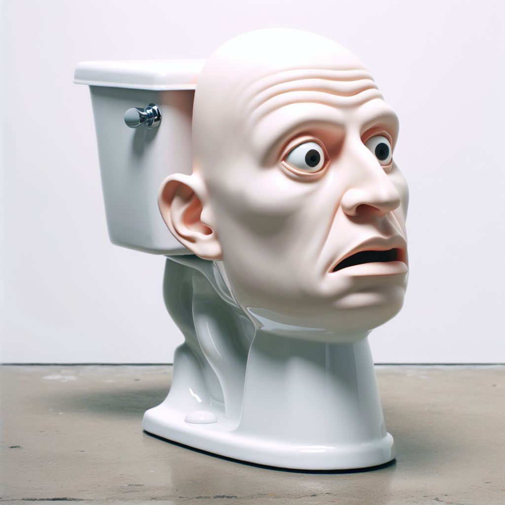 stupid toilet with a head Blank Meme Template