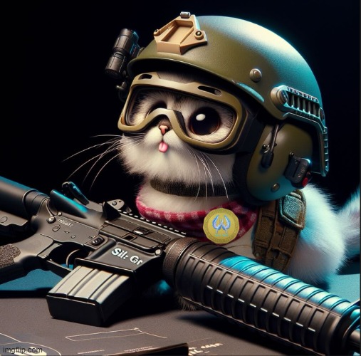 no text, just silly kitter for you to enjoy | image tagged in ai generated silly critter but better | made w/ Imgflip meme maker