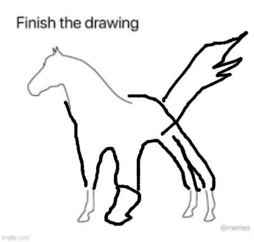 Finish the drawing | image tagged in finish the drawing | made w/ Imgflip meme maker