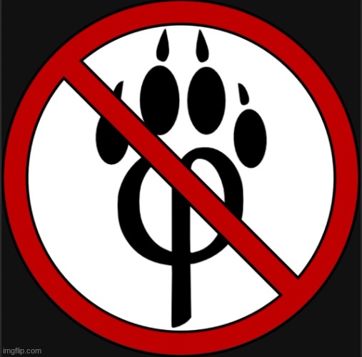 Anti Furry Flag | image tagged in antifur logo | made w/ Imgflip meme maker