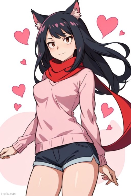 Scarf if she was a anime girl (I SWEAR TO GOD DONT SAY THE WORD) | made w/ Imgflip meme maker