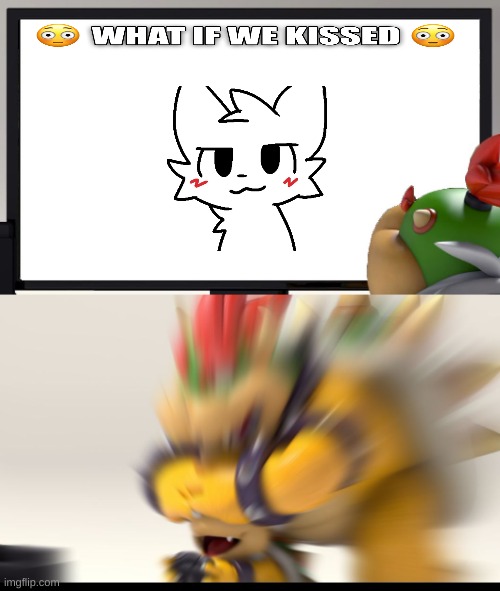 AHHHHH | image tagged in bowser and bowser jr nsfw | made w/ Imgflip meme maker