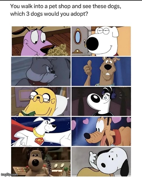 Snoopy, Jake, and Brian. Dont ask why Brian | made w/ Imgflip meme maker