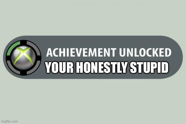 Before I knew the difference between your and you’re… https://imgflip.com/i/88oqmv?nerp=1735586658#com29893013 | YOUR HONESTLY STUPID | image tagged in achievement unlocked | made w/ Imgflip meme maker