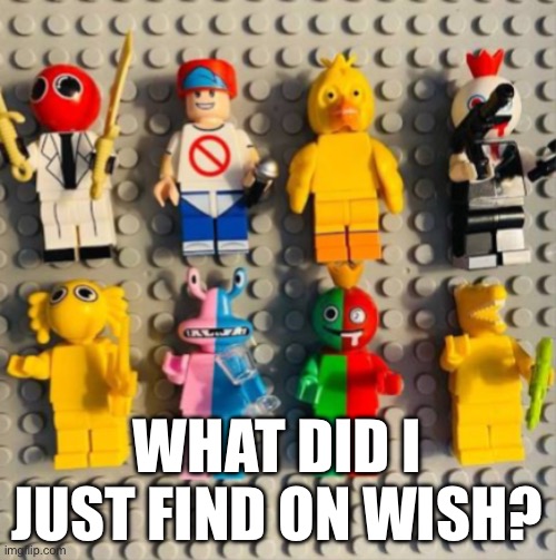 WHAT DID I JUST FIND ON WISH? | image tagged in memes,lego | made w/ Imgflip meme maker