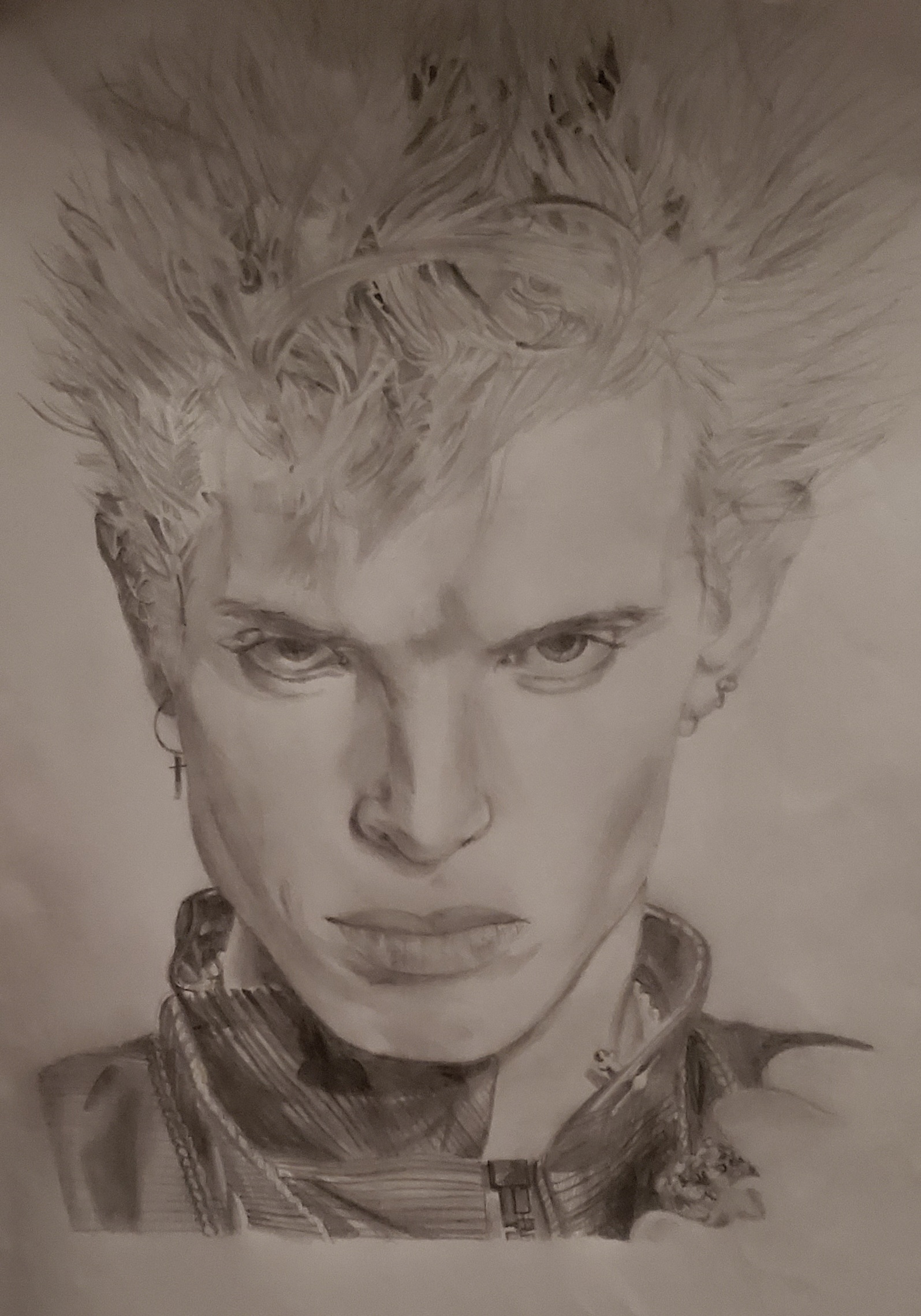 High Quality Billy Idol drawing Blank Meme Template