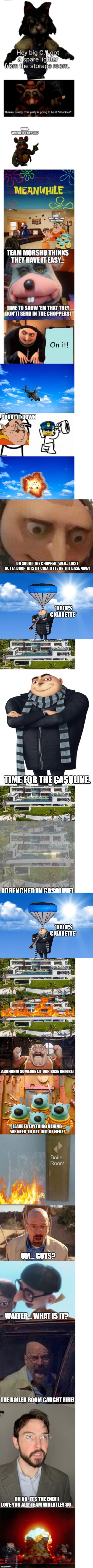 Gru still carried gasoline | TIME FOR THE GASOLINE. | image tagged in gru | made w/ Imgflip meme maker