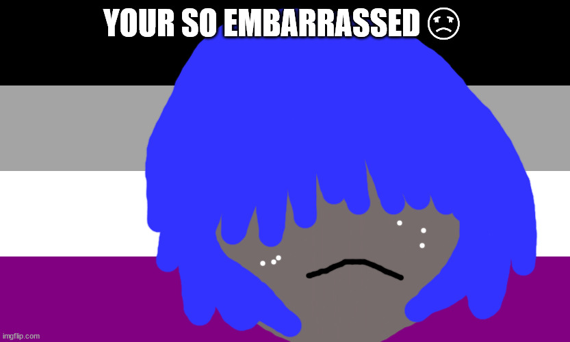 Asexual Flag | YOUR SO EMBARRASSED ☹ | made w/ Imgflip meme maker