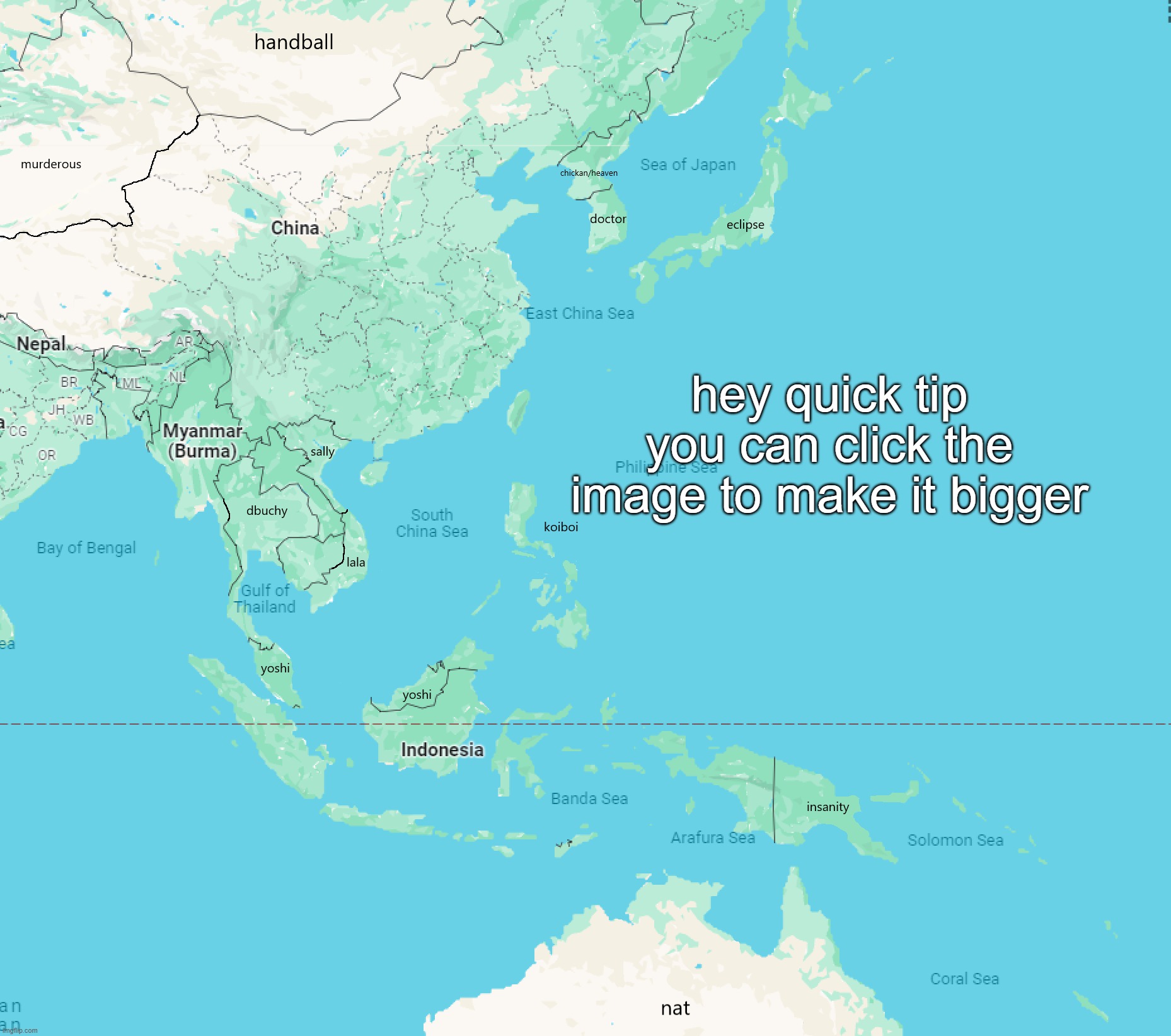 go | hey quick tip you can click the image to make it bigger | made w/ Imgflip meme maker