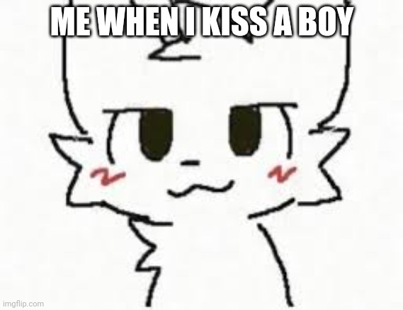 Me when _____ | ME WHEN I KISS A BOY | image tagged in boykisser | made w/ Imgflip meme maker