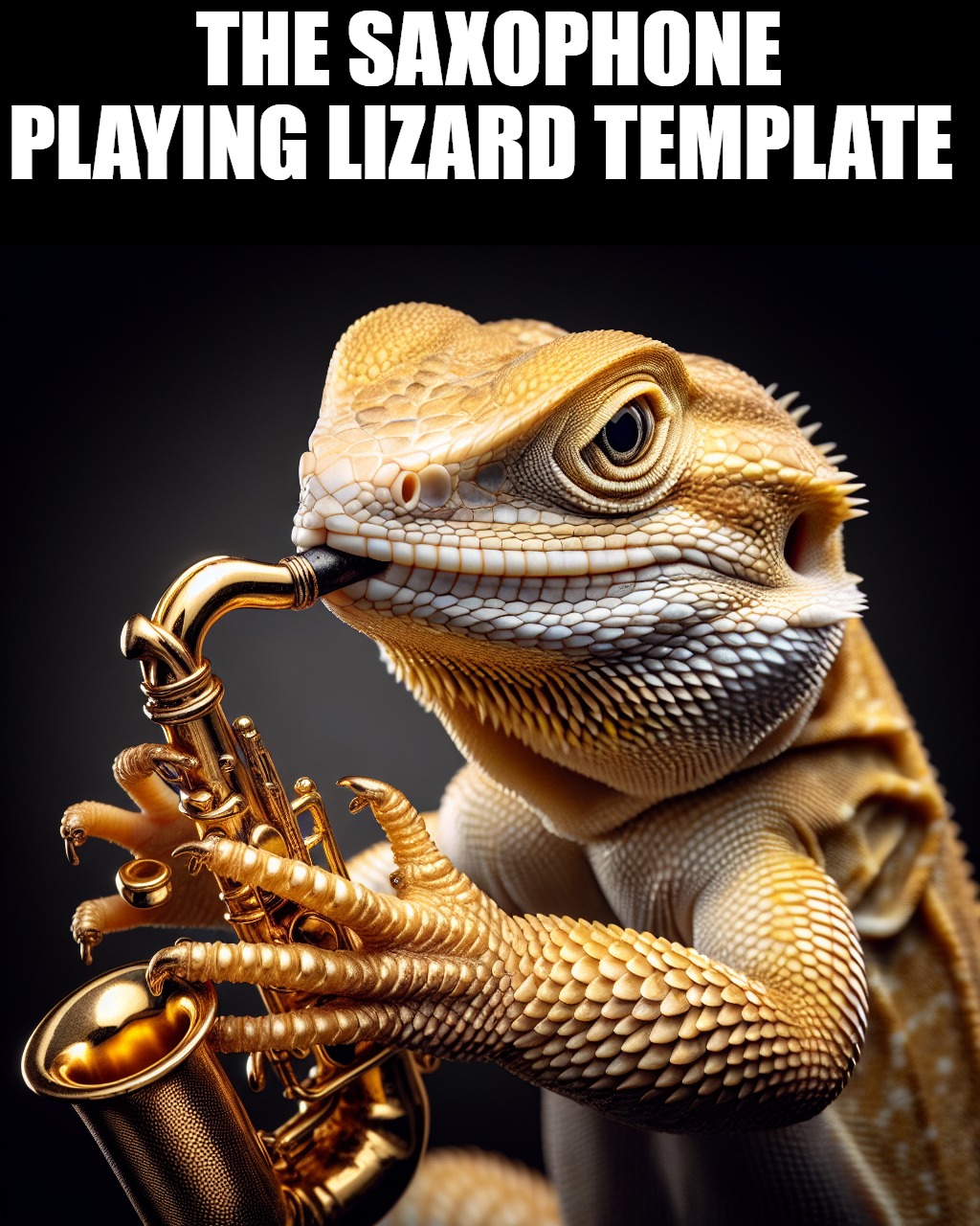 THE SAXOPHONE PLAYING LIZARD TEMPLATE | made w/ Imgflip meme maker