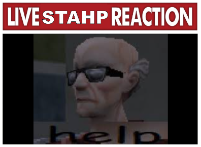 live stahp reaction 8 Blank Meme Template