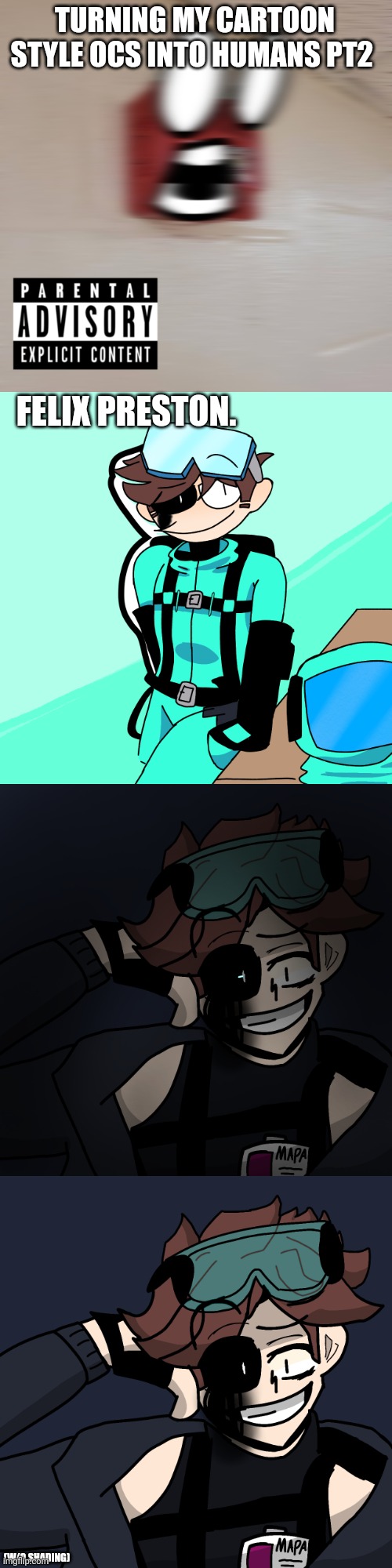 "You got banned from Angry Birds?"-Rocky asking Felix | TURNING MY CARTOON STYLE OCS INTO HUMANS PT2; FELIX PRESTON. (W/O SHADING) | made w/ Imgflip meme maker