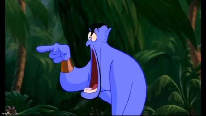Genie Jawdropping | image tagged in genie jawdropping | made w/ Imgflip meme maker