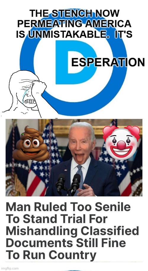 Biden ruled senile | image tagged in joe biden,clown | made w/ Imgflip meme maker