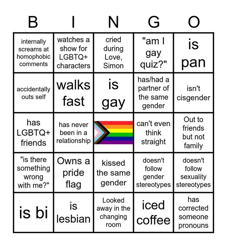 Mmm yes, non hetero bingo Blank Meme Template