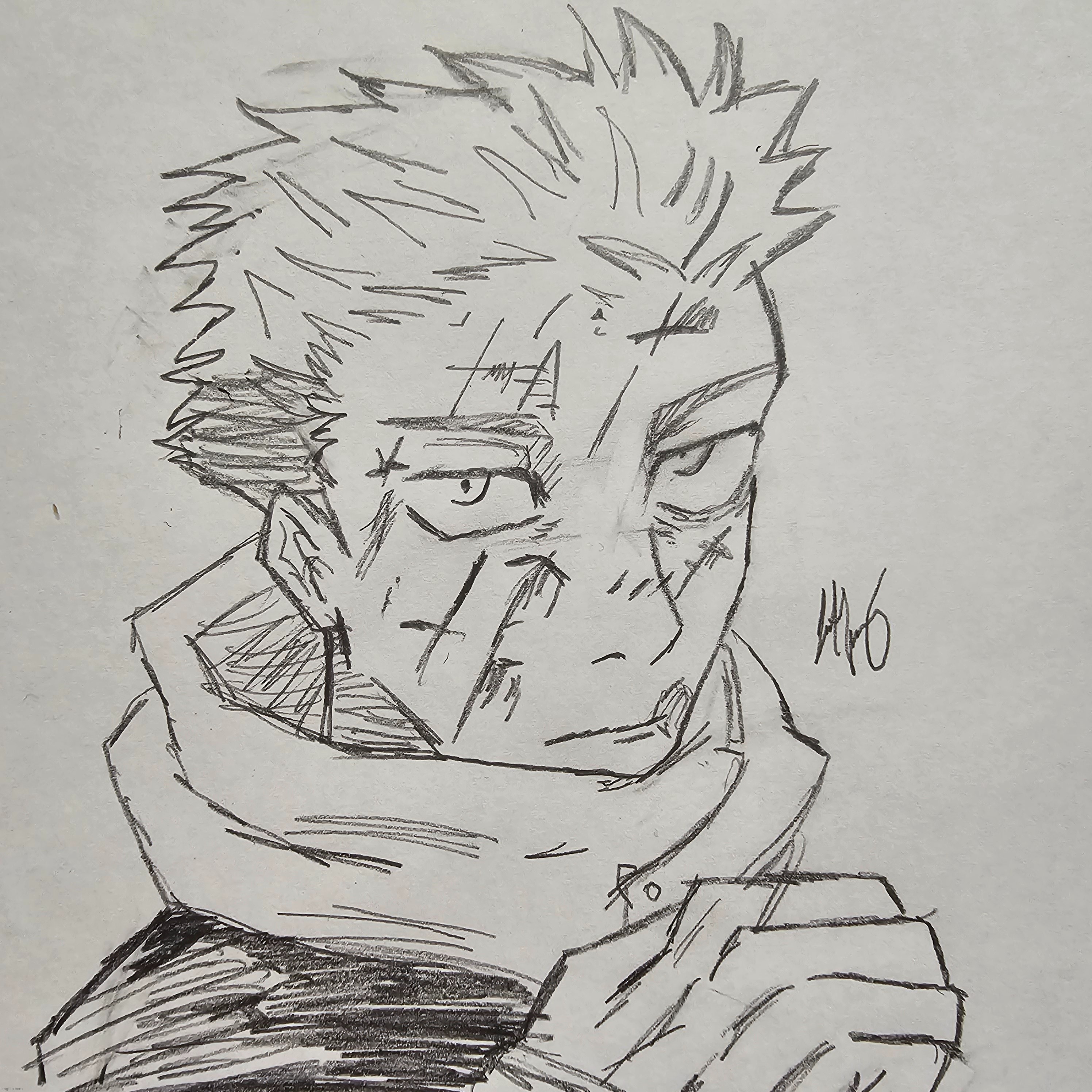 Early Morning Yuji Sketch (cuz ch250 was awesome) - Imgflip