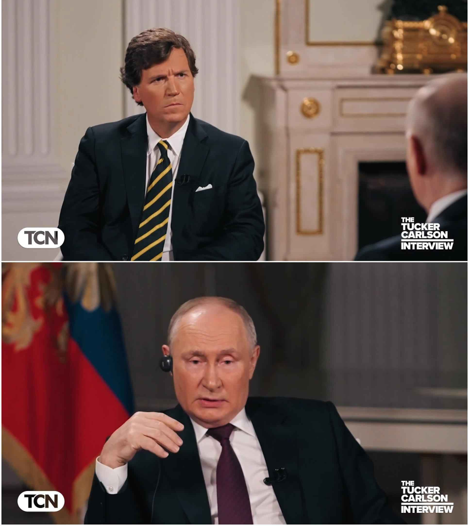 Tucker Interviews Putin Blank Meme Template