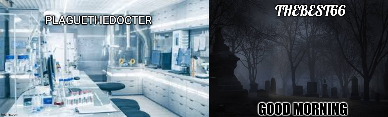 Plaguethedocter and Thebest66 | GOOD MORNING | image tagged in plaguethedocter and thebest66 | made w/ Imgflip meme maker