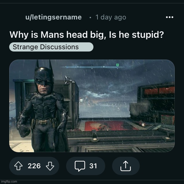 image tagged in r/batmanarkham | made w/ Imgflip meme maker