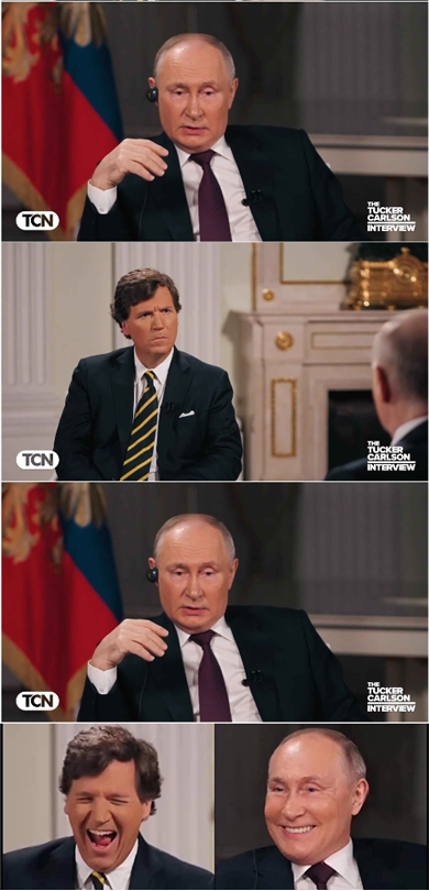 High Quality Putin Tells A Joke Blank Meme Template