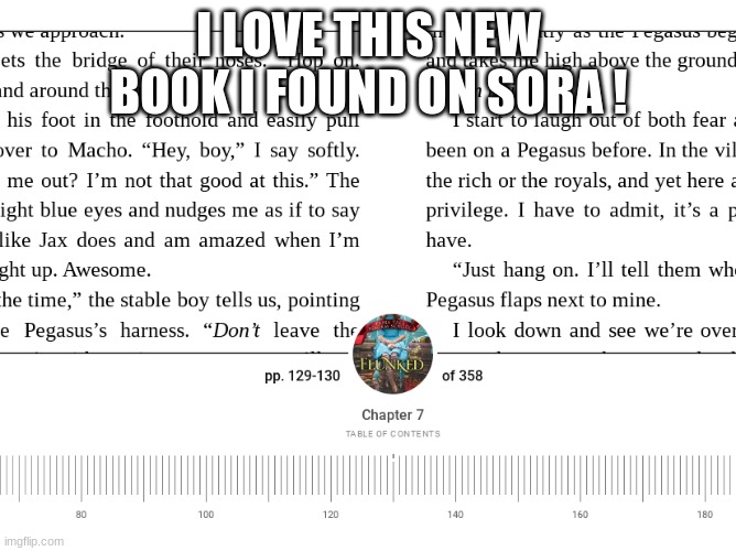 >:3 | I LOVE THIS NEW BOOK I FOUND ON SORA ! | image tagged in book | made w/ Imgflip meme maker