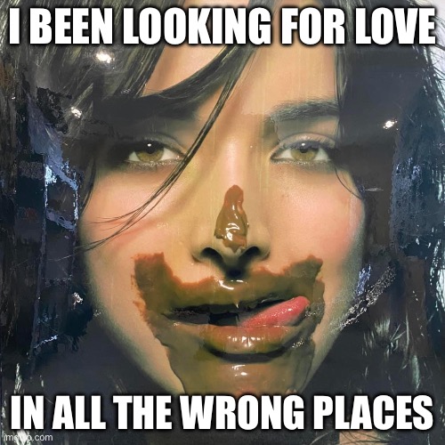 Just for laughs | I BEEN LOOKING FOR LOVE; IN ALL THE WRONG PLACES | image tagged in funny | made w/ Imgflip meme maker