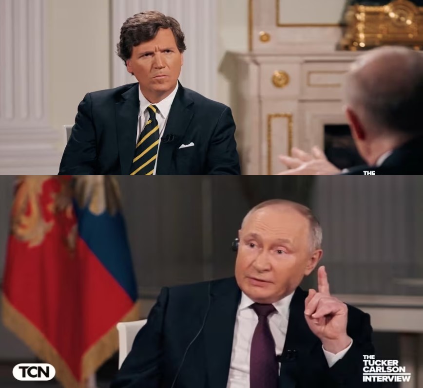 Tucker and Putin Blank Meme Template