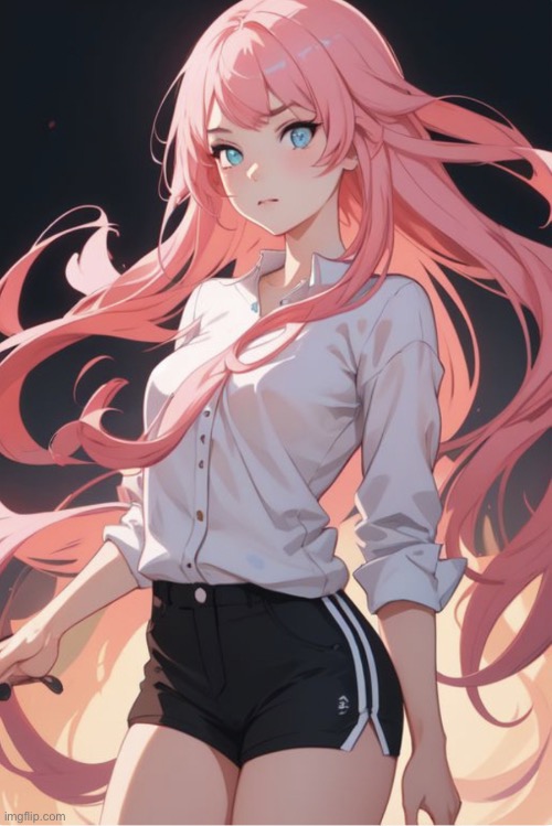 image tagged in cloud but she s an anime girl | made w/ Imgflip meme maker