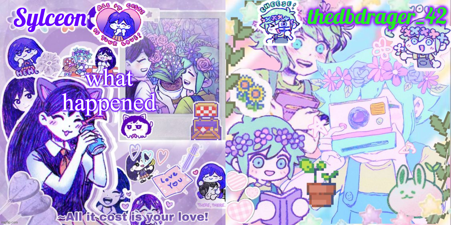 sylc and drager omori temp | what happened | image tagged in sylc and drager omori temp | made w/ Imgflip meme maker