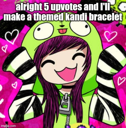 tweak discord pfp 2 | alright 5 upvotes and I'll make a themed kandi bracelet | image tagged in tweak discord pfp 2 | made w/ Imgflip meme maker