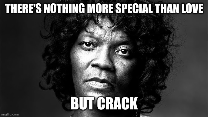 Felicia has some insight to share... | THERE'S NOTHING MORE SPECIAL THAN LOVE; BUT CRACK | image tagged in felicia | made w/ Imgflip meme maker