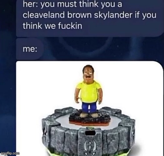 Cleveland Brown Skylander.mp3 | made w/ Imgflip meme maker