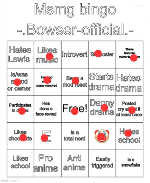 Lol | image tagged in msmg bingo - bowser-official - version | made w/ Imgflip meme maker