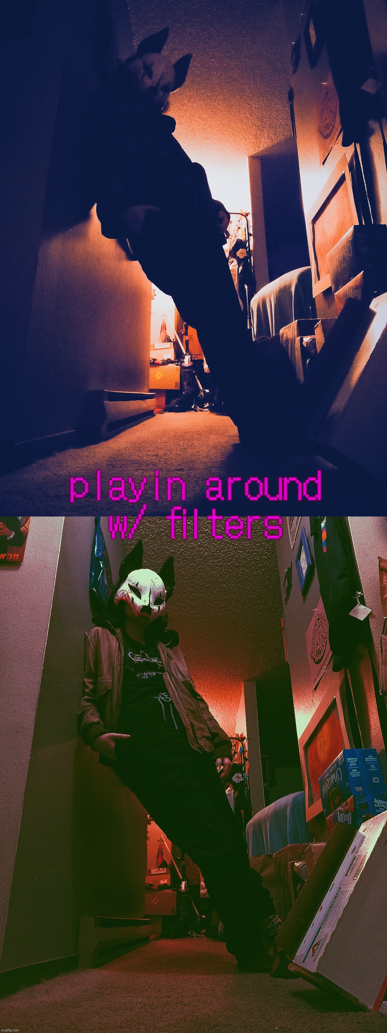 wyd if you see this thing in ur house at 3am | playin around w/ filters | made w/ Imgflip meme maker