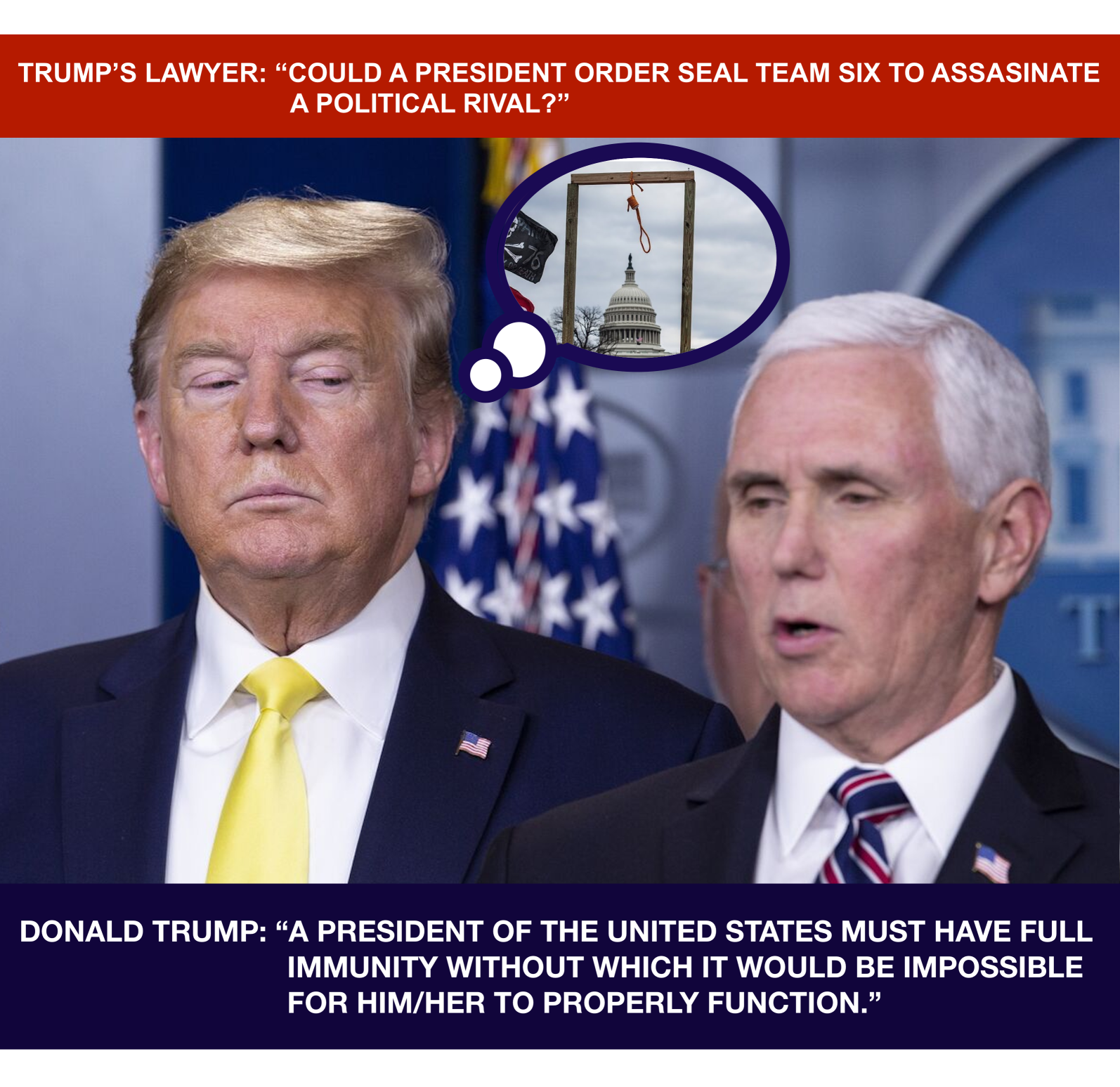 Trump Presidential Immunity Quote Meme Blank Meme Template