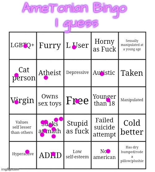 YOU HUMPED A WHAT | image tagged in ametonian bingo | made w/ Imgflip meme maker