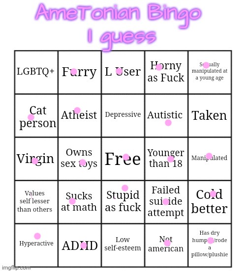 I made this bingo a few months ago, now I cant even get a blackout anymore | image tagged in ametonian bingo | made w/ Imgflip meme maker