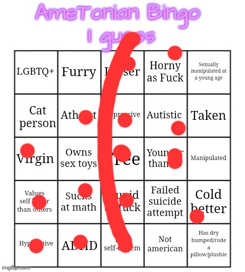 AmeTonian Bingo | image tagged in ametonian bingo | made w/ Imgflip meme maker